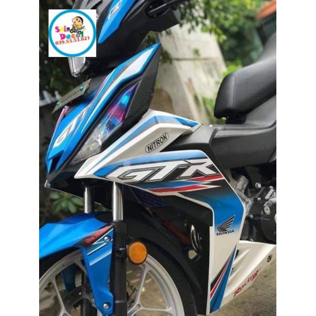 Tem rời winner GTR trắng xanh