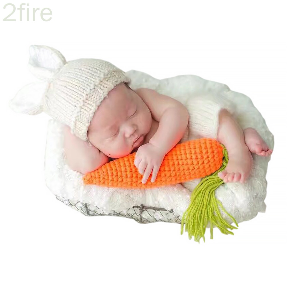 Set quần nón và củ cà rốt chụp ảnh cho bé