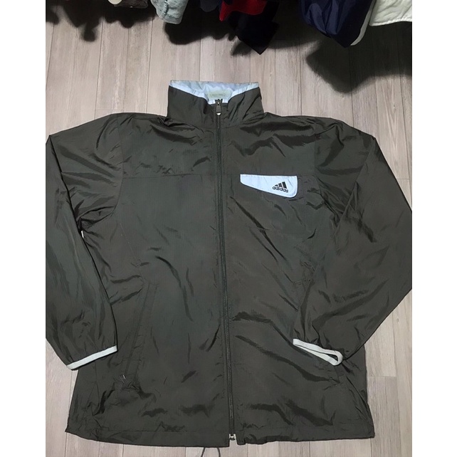 Áo khoác thể thao hiệu Adidas vintage 90s màu xanh đen size M(68x58)