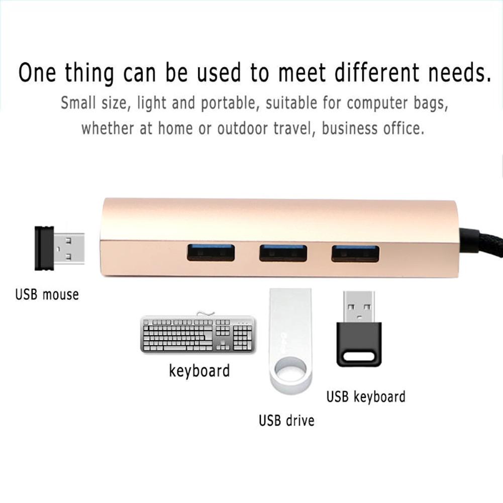 4 cổng USB C HUB Loại C Bộ chia USB-C Bộ chuyển đổi USB-C cho Macbook Pro Air Surface pro 6 Huawei Matebook Hub