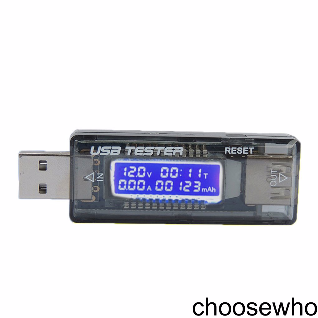USB kiểm tra điện áp dòng điện sạc nhanh điện thoại di động màn hình kỹ thuật số