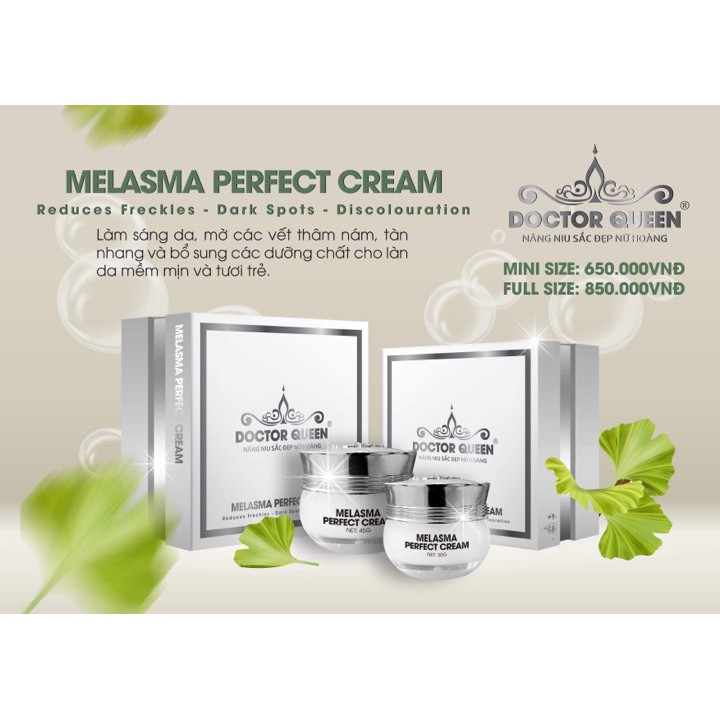 Kem nám Doctor Queen - MELASMA PERFECT CREAM  (30g)