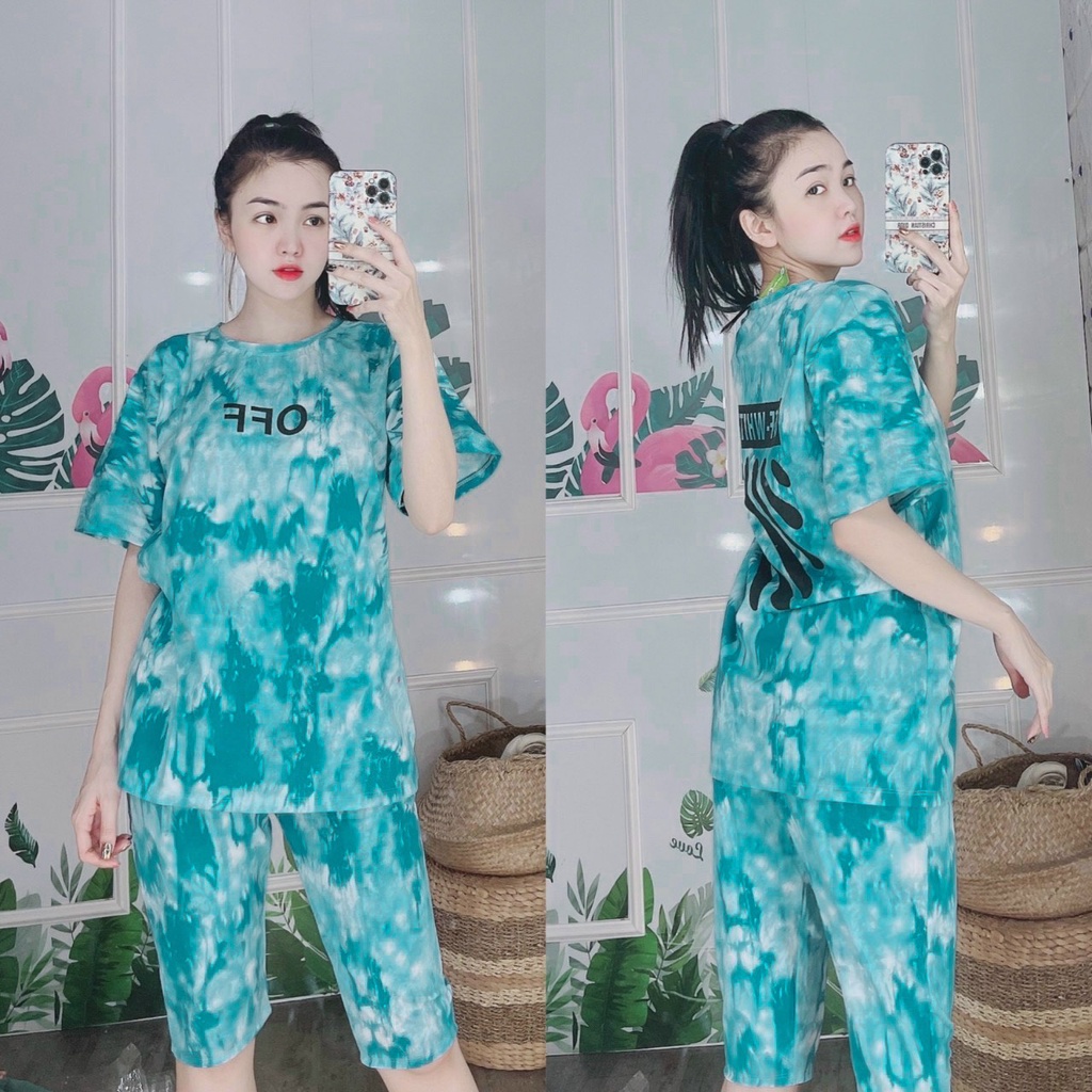 Set Bộ Quần Áo Ngố In Loang Hot Trend Size 40~70kg