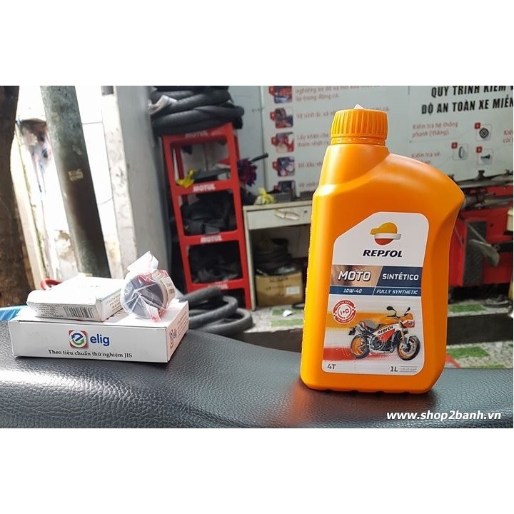 Nhớt Repsol Moto Sintetico 4T 10W40 chai 1L hoặc 1L1, 1L2, 1L3