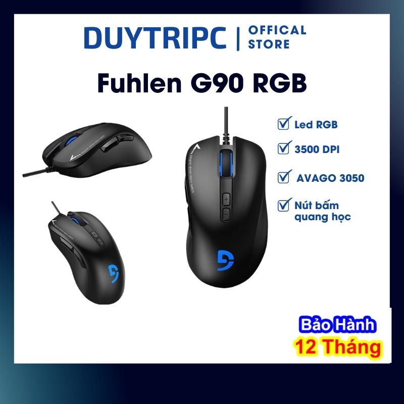 Chuột Bất tử ⚡ Fuhlen G90 RGB Optical Gaming ⚡BH 12 Tháng⚡ black