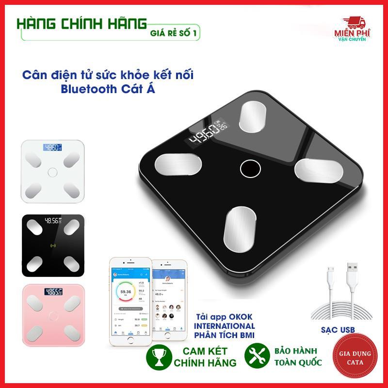 Cân điện tử kết nối bluetooth phân tích lượng mỡ lượng nước  và các số đo cơ thể, cân chính xác 99% Cực chuẩn cực bền