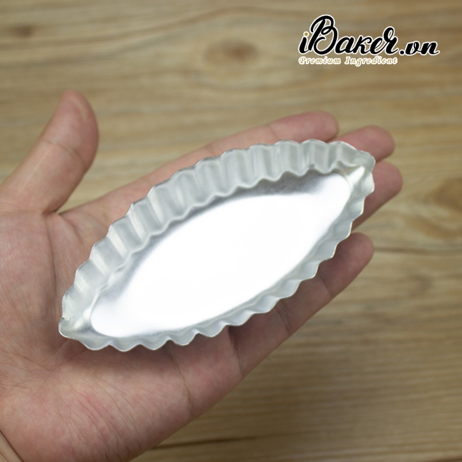 [1 cái] Khuôn tart nhôm bánh bò, bánh thuyền, bánh trứng