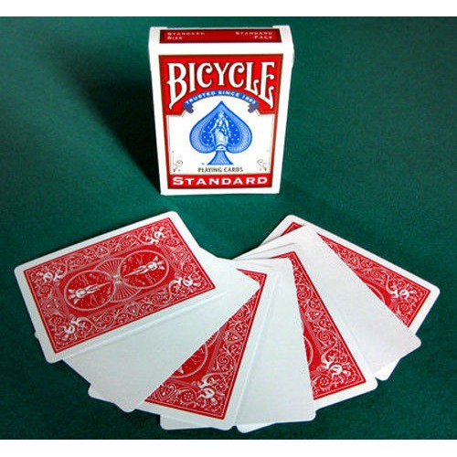 Bộ bài biểu diễn ảo thuật USPCC Bicycle Gaff mặt trống màu xanh dương/đỏ dành cho ảo thuật gia