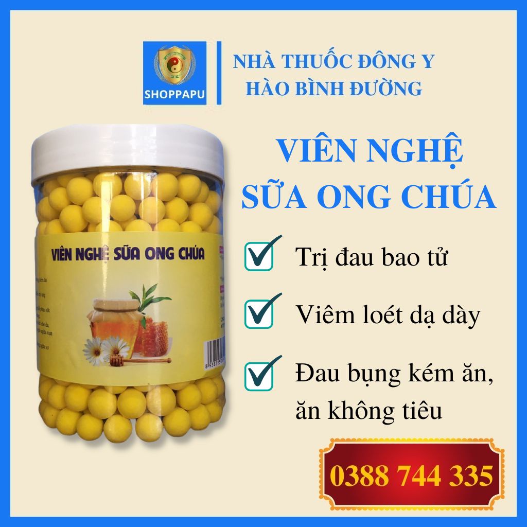 Viên Tinh Bột Nghệ Mật Ong Sữa Ong Chúa Giúp Trắng Hồng Da Mịn Màng Chống Lão Hóa