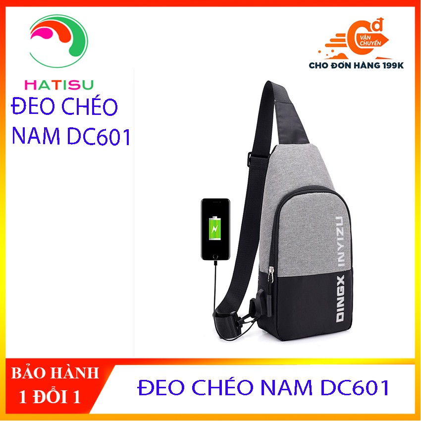 [XẢ KHO 3 NGÀY] Túi đeo chéo Đa Năng Hàn Quốc DC601 sạc USB HATISU | BigBuy360 - bigbuy360.vn