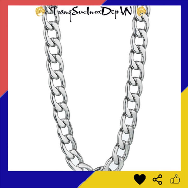 DÂY CHUYỀN LẶC ĐƠN 10LY THÉP TITAN PHONG CÁCH DJ HIPHOP RAPPER sáng, đẹp, không đen đem lại đẳng cấp cho người đeo