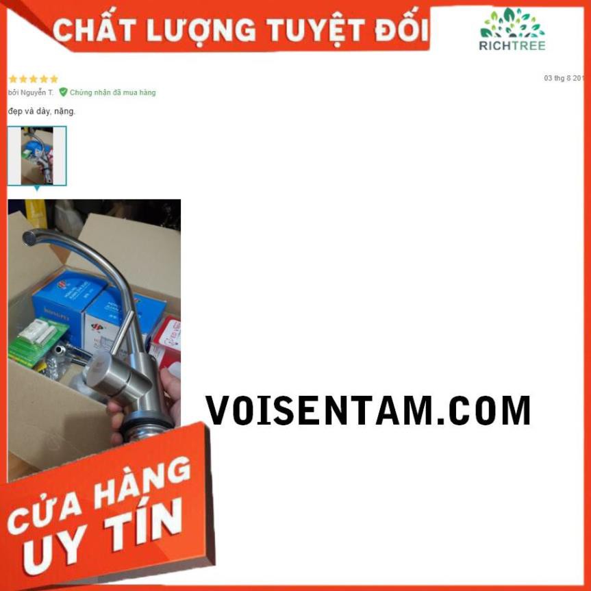 [FREE SHIP] Vòi rửa bát NÓNG LẠNH loại cắm chậu chất liệu inox 304 dáng tròn-Tặng bộ dây cấp-mã-Chính hãng KD 011