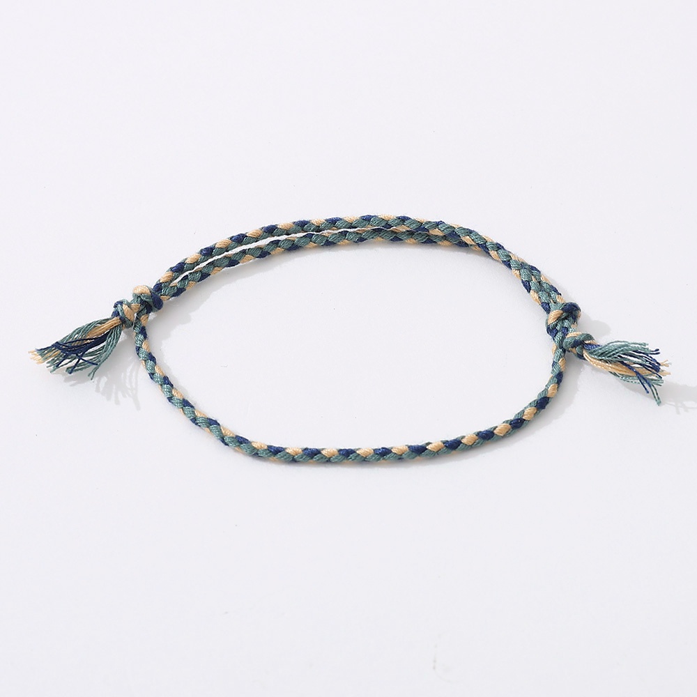 Vòng Tay Bện Dây May Mắn 6 Màu Thời Trang