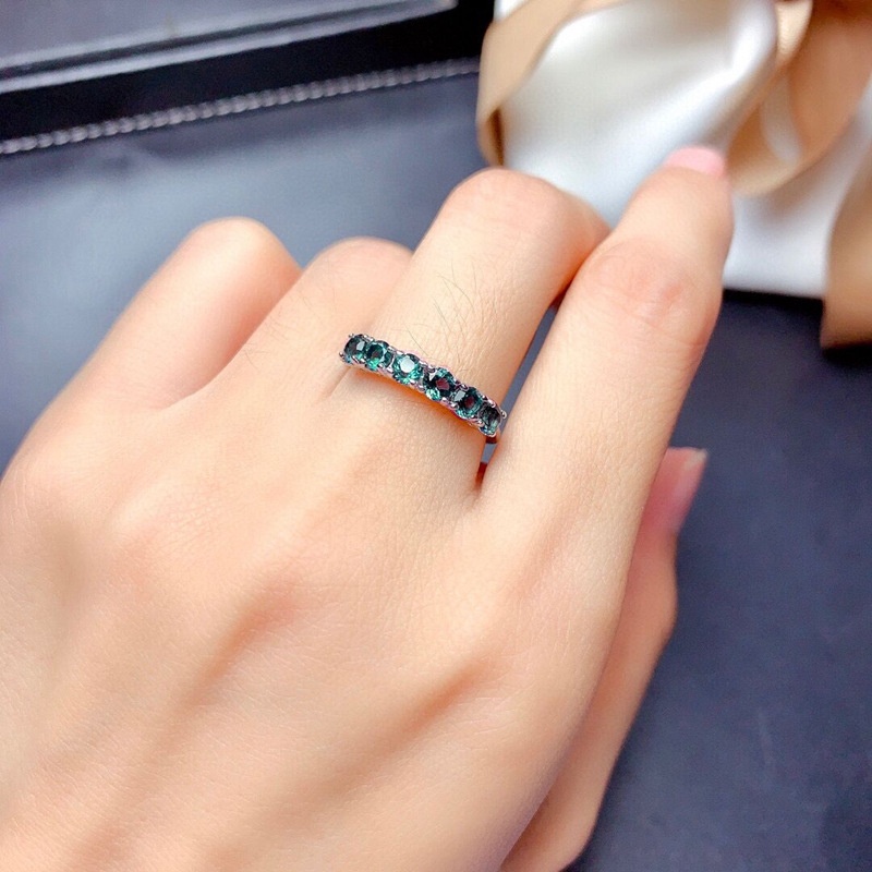 ❤ Nhẫn Hở Mạ Bạc 925 Hình Chim Công Đính Đá Topaz Thời Trang Hàn Quốc Cho Cặp Đôi
