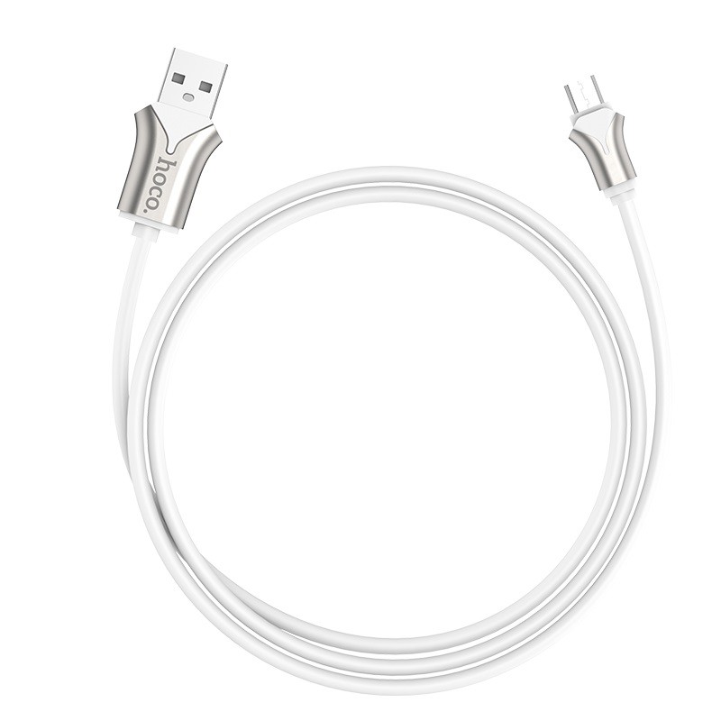 Cáp sạc nhanh Hoco U67 Silicon chống rối, dòng 2.4A dây dài 1.2m - Chính hãng