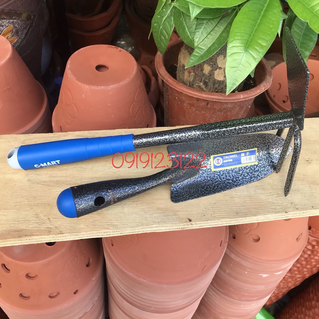 Bộ dụng cụ làm vườn cào cuốc bay xúc đất c-mart