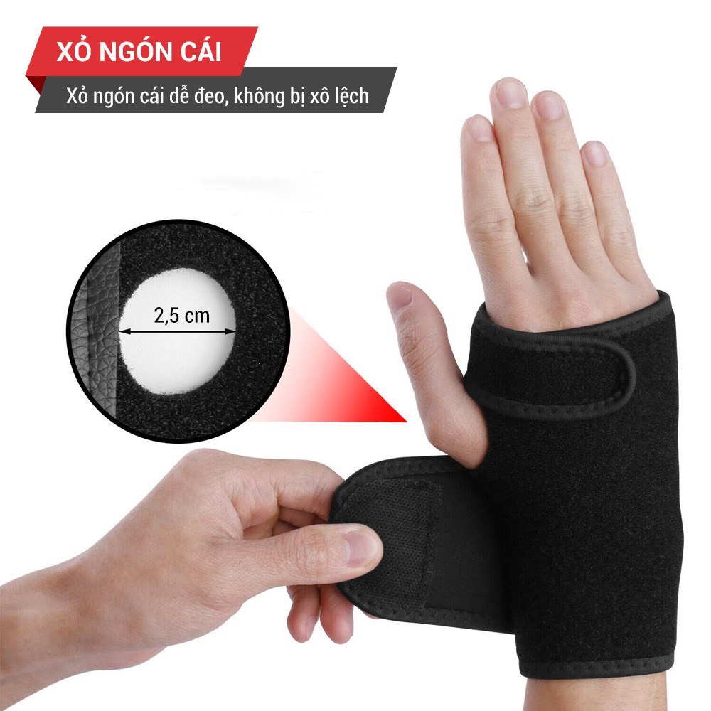 Băng Nẹp Khớp Cổ Tay, Nẹp Cố Định Khớp Cổ Tay GoodFit GF304W