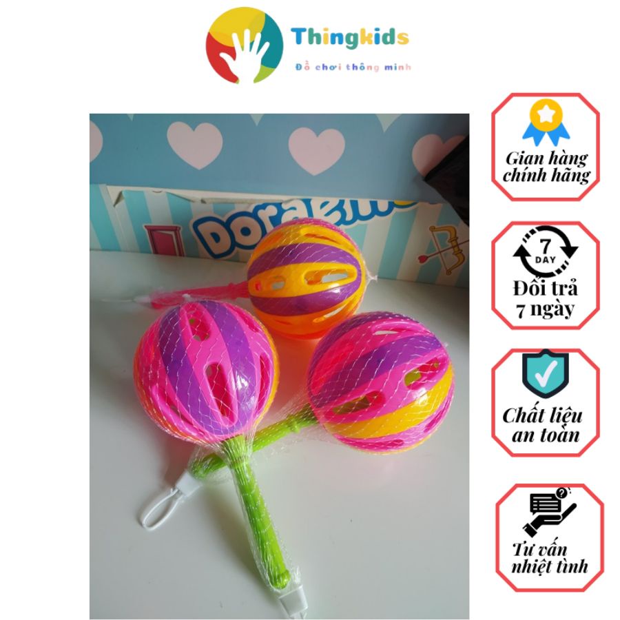 Đồ chơi xúc xắc hình cầu tròn có cán ngộ nghĩnh đáng yêu dành cho bé - Thingkids