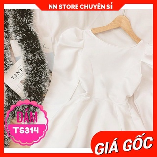 ĐẦM XÒE TÙNG TO HỞ LƯNG QUÝ TỘC (TS314) ⚡100% ẢNH THẬT⚡ ĐẦM CÔ DÂU