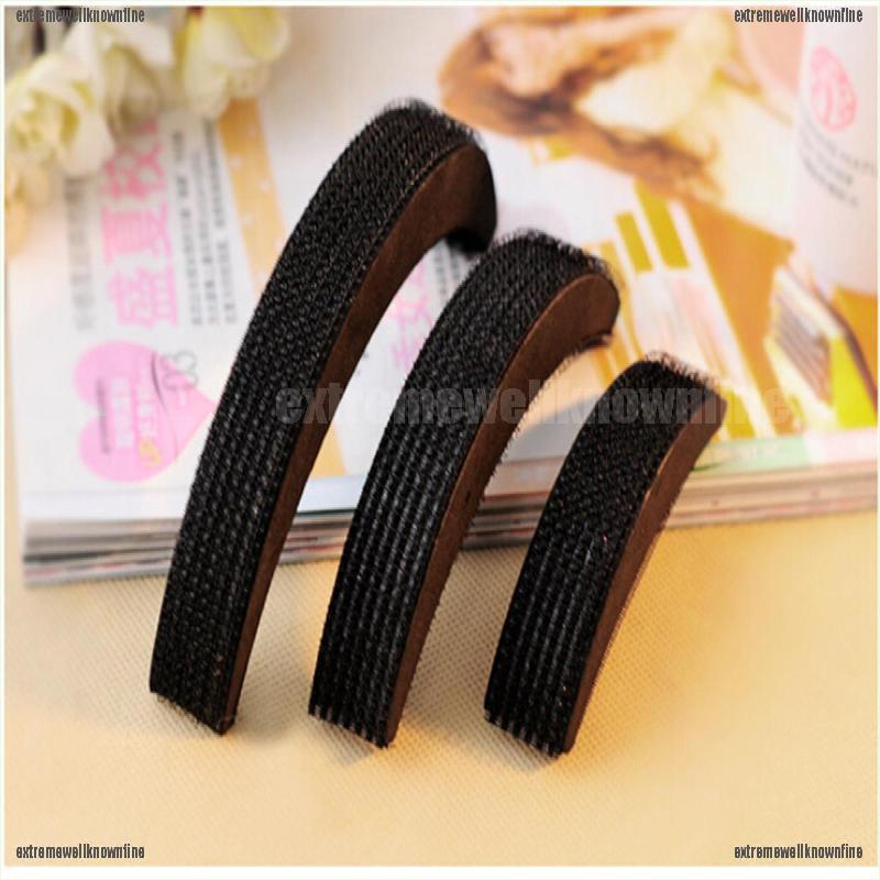 [extremewellknownfine]3X Different Size Women Volume Hair Base DIY Bump Styling Insert Tool HOT