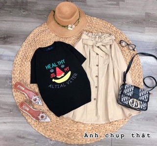 ❤️ SET ÁO THUN GẤU+CHÂN VÁY