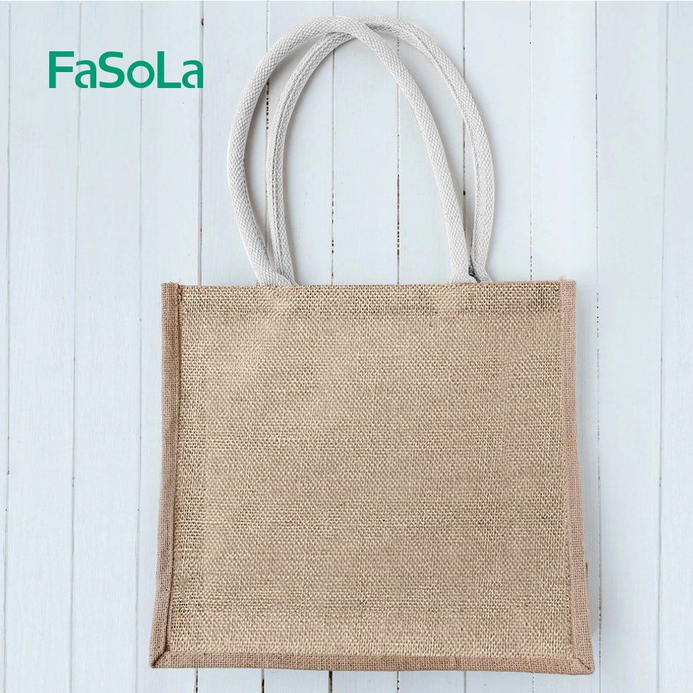 Túi xách thời trang chất liệu cotton và linen FASOLA FSLPS-365