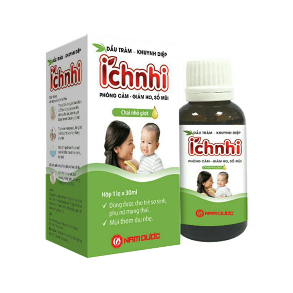 Dầu tràm ích nhi, dầu tràm chính hãng công ty Nam Dược, Chai 30ml