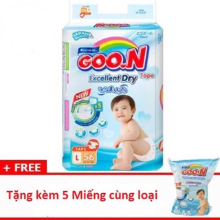 Tã dán goon slim size m66 + 5 miếng