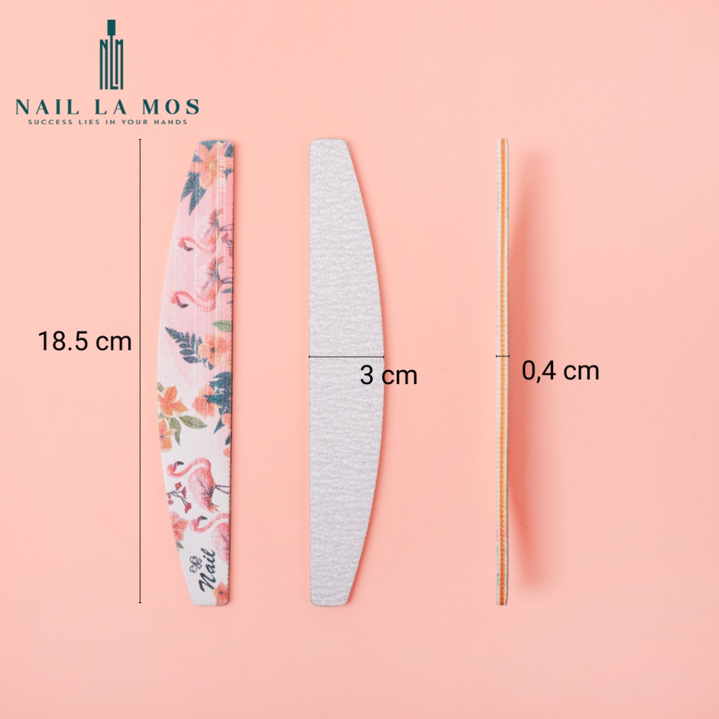 Set 6 chiếc dũa móng hình bán nguyệt Lime Set - loại dày đủ màu chuyên dụng ngành nail