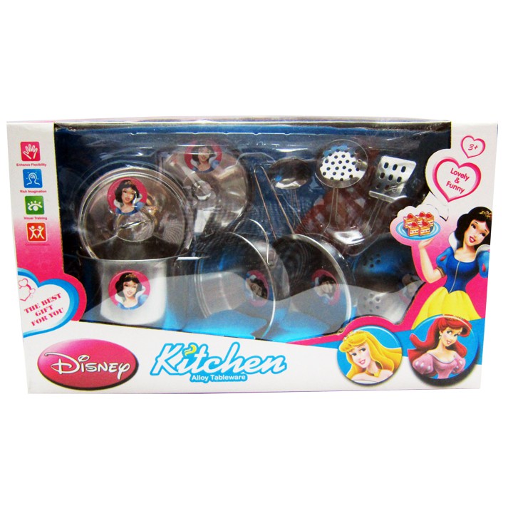 Bộ đồ chơi nhà bếp bằng inox không gỉ siêu bền dành cho bé gái