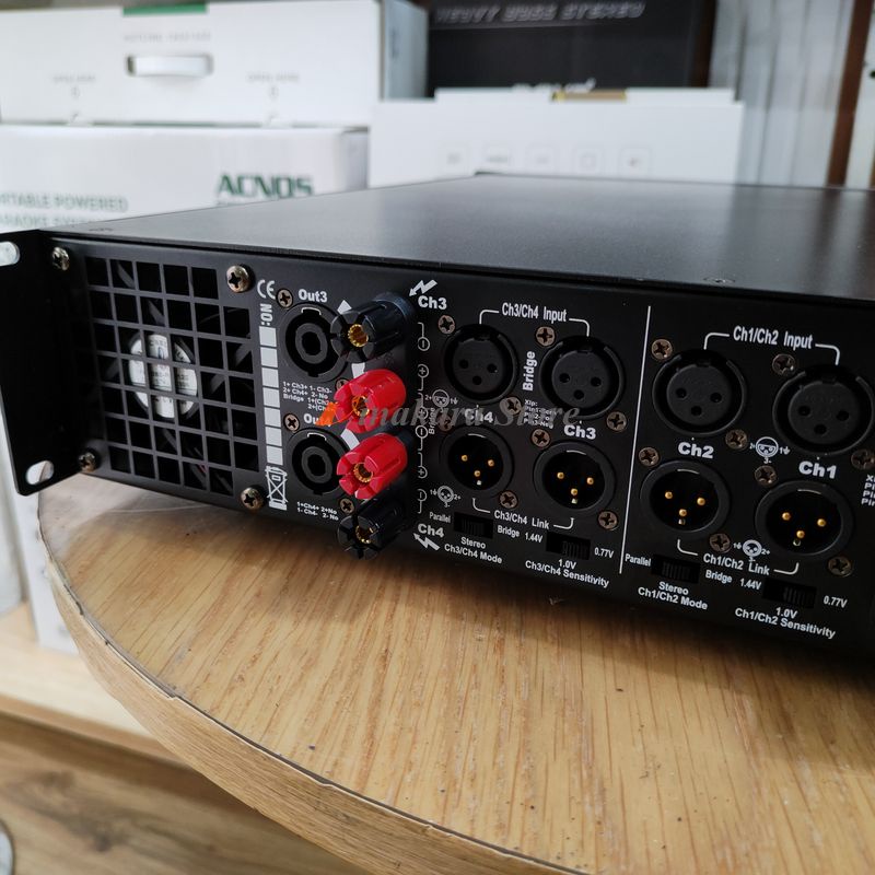 Cục đẩy 4 kênh JB L SP-1400 64 sò, công suất 1000W/1 kênh, hàng nhập khẩu, nguồn đồng 100%