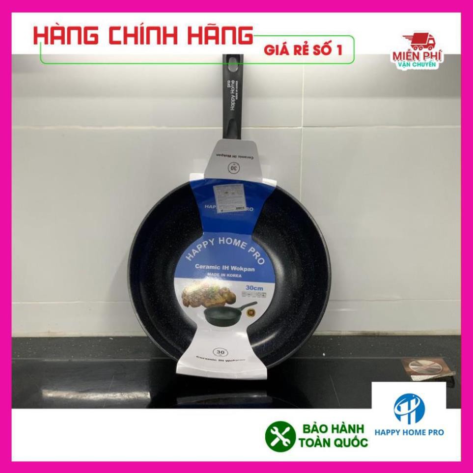 [NHẬP KHẨU HÀN QUỐC] CHẢO CHỐNG DÍNH HAPPYHOME, CHẢO XÀO HAPPYHOME, SIÊU CAO CẤP, BẢO HÀNH 2 NĂM