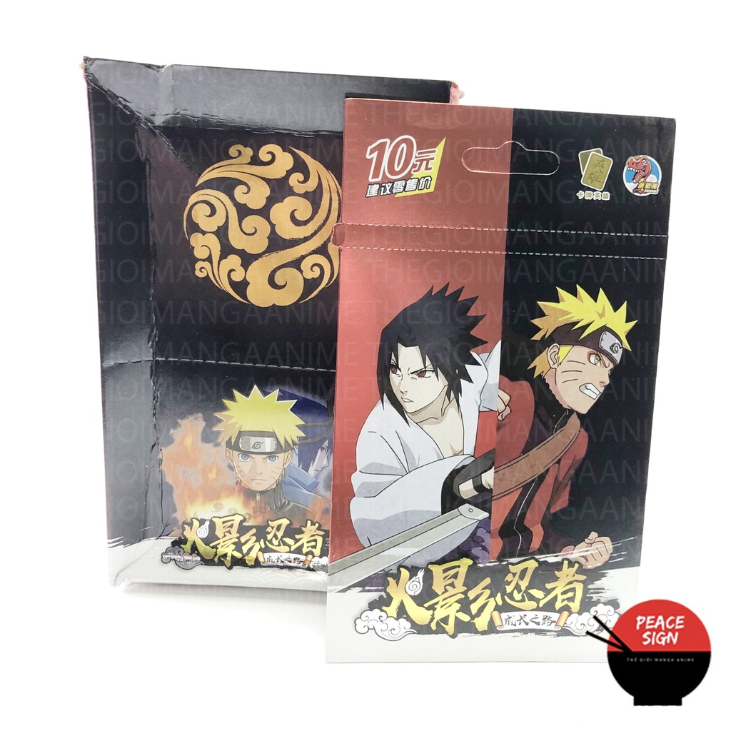 Set ảnh thẻ nhân phẩm Naruto Đại chiến làng lá 1 Pack anime chibi sưu tập độc đáo