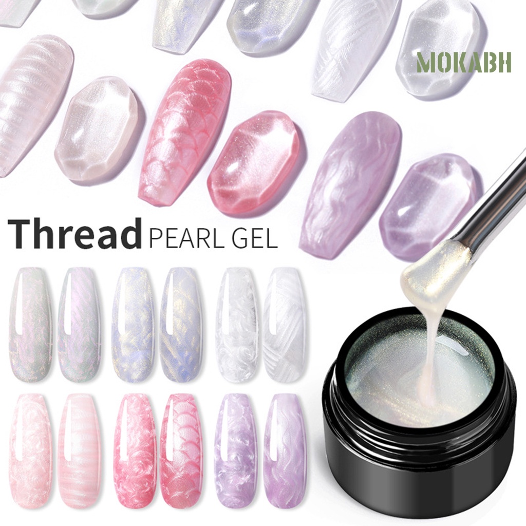 Sơn Móng Tay Gel UV 7ml Với Vỏ Ngọc Trai Cực Quang Trong Suốt