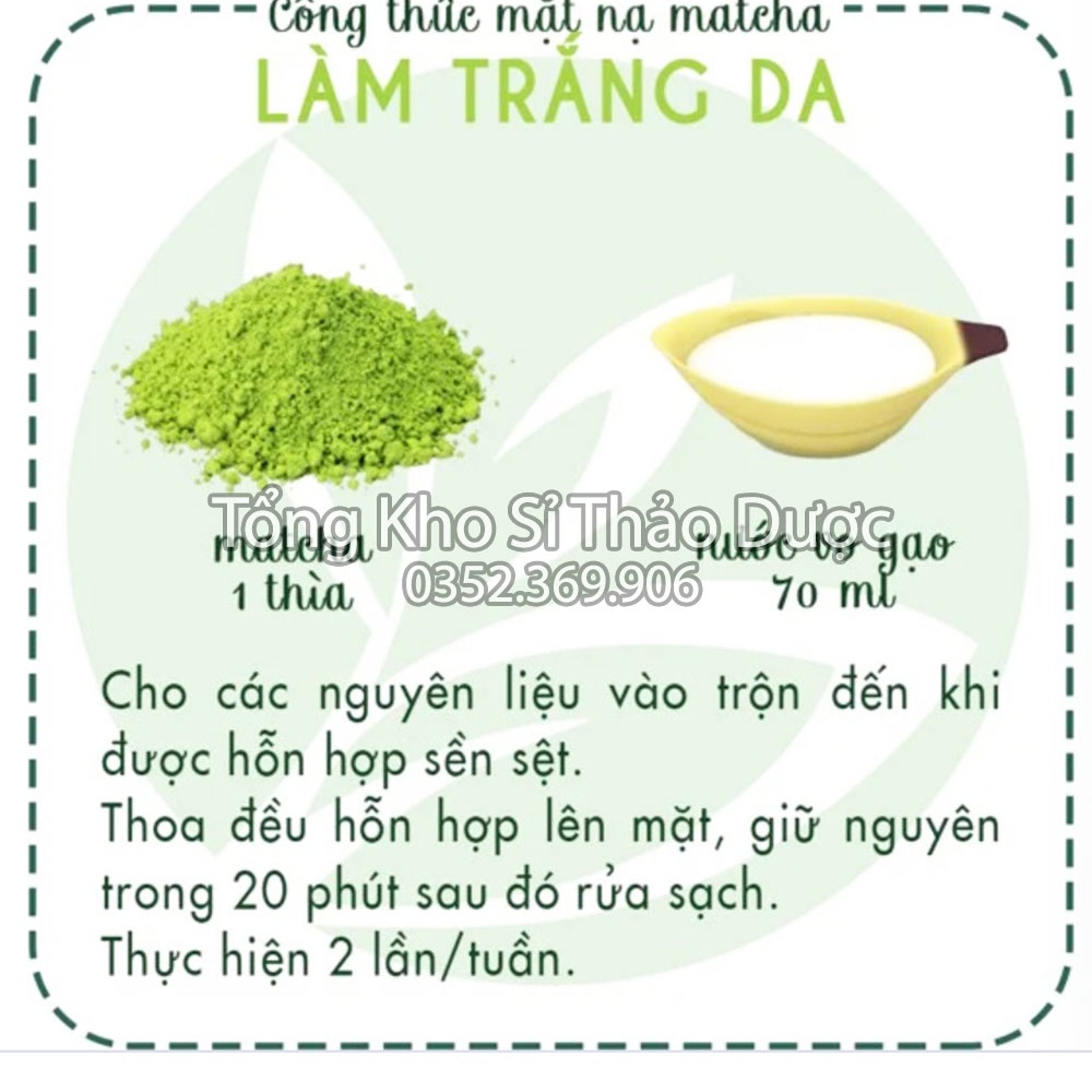 Combo 10 loại bột đắp mặt dưỡng da (Bột thiên nhiên dưỡng trắng da, mờ thâm sạm)