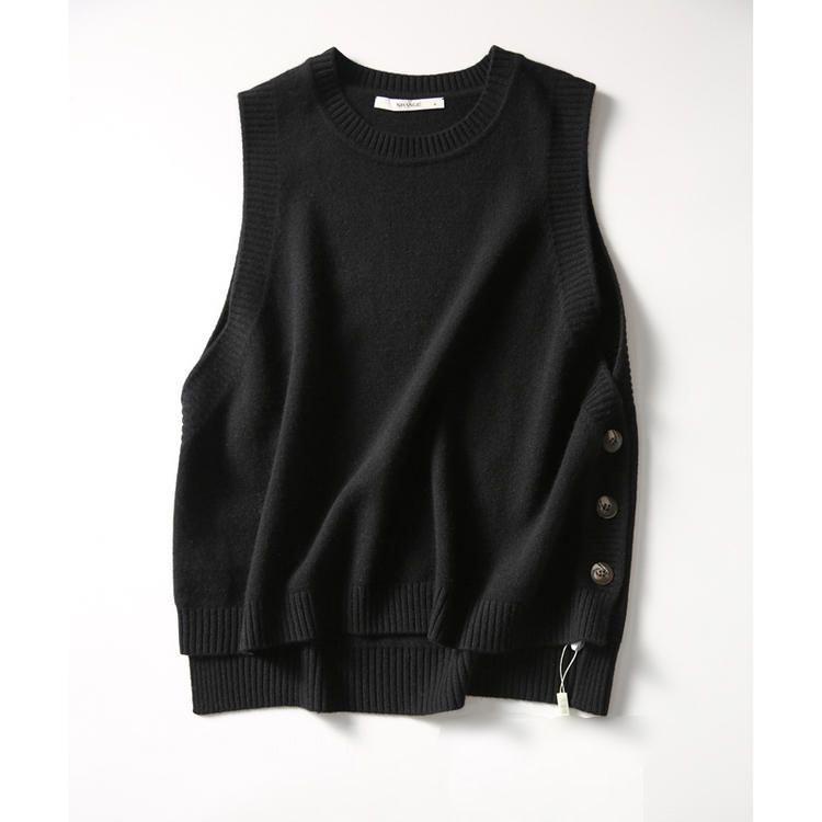 Áo Sweater Dệt Kim Không Tay Cổ Tròn Dáng Rộng Thời Trang Xuân Thu Hàn Quốc Mới 2022