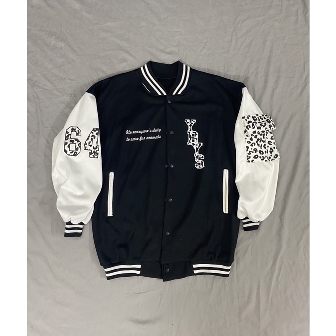 ÁO KHOÁC NỈ PHỐI HOẠ TIẾT BÁO ĐỐM ( có ảnh thật )