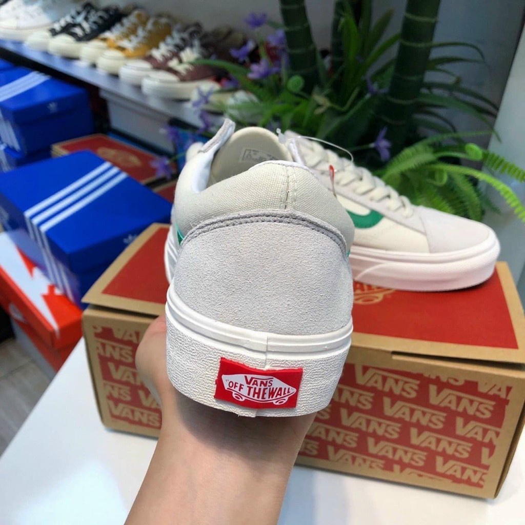 Giày thể thao sneaker,Giày 𝐯𝐚𝐧𝐬 trắng sọc xanh old nam nữ phong cách trẻ mới, hotboy 86 | BigBuy360 - bigbuy360.vn