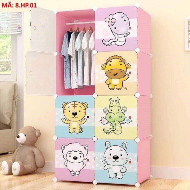 [GIẢM GIÁ SỐC ]FREESHIP 99K TOÀN QUỐC_TỦ NHỰA GHÉP ĐA NĂNG 8 Ô SÂU 47cm( thân trắng cửa như mẫu). Tặng 1 treo đồ