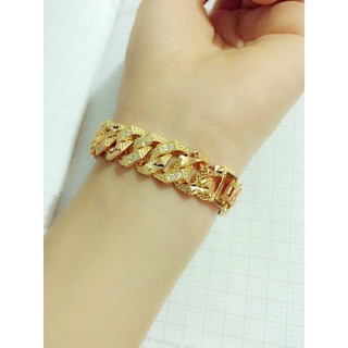 Lắc Tay Nữ Xích Lật Đính Đá Lt06