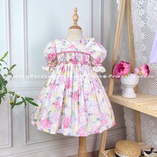 ĐẦM SMOCK HOA CỔ ĐIỀN[1y-8y]