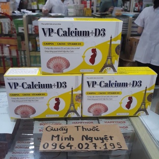 VP Calcium +D3 Hộp 30 viên Cung cấp Vitamin D3 và Calci cho cơ thể