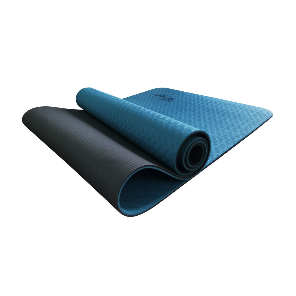 Thảm tập yoga TPE chống trượt cao cấp 2 lớp 6mm/  thảm tập gym thể dục tại nhà ( tặng kèm túi )