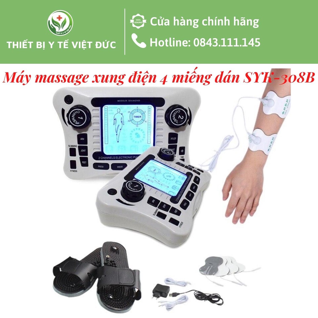 Máy Xung Điện Trị Liệu, Máy Massage Xung Điện Trị Liệu Cao Cấp (SYK-308B)