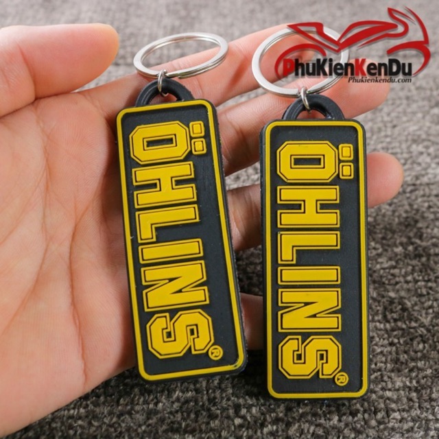 móc khoá ohlin 2 mặt  dày