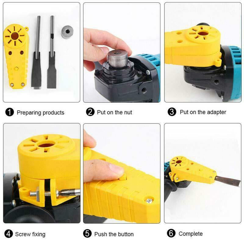 Bộ Phụ kiện lắp cho máy cắt cầm tay thành máy đục gỗ
