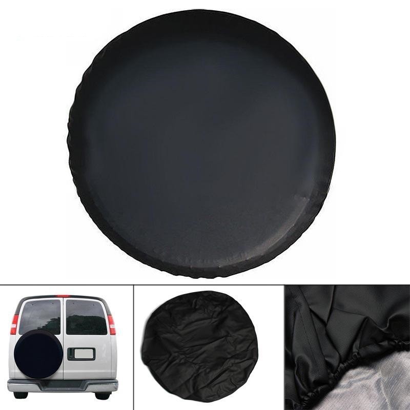 [Đủ size] Bao Da Bọc Lốp Ô Tô Dự Phòng Màu Đen