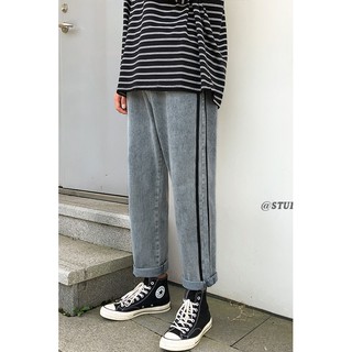 QUẦN BÒ NAM ỐNG RỘNG HAI SỌC ULZZANG[KÈM ẢNH THẬT]