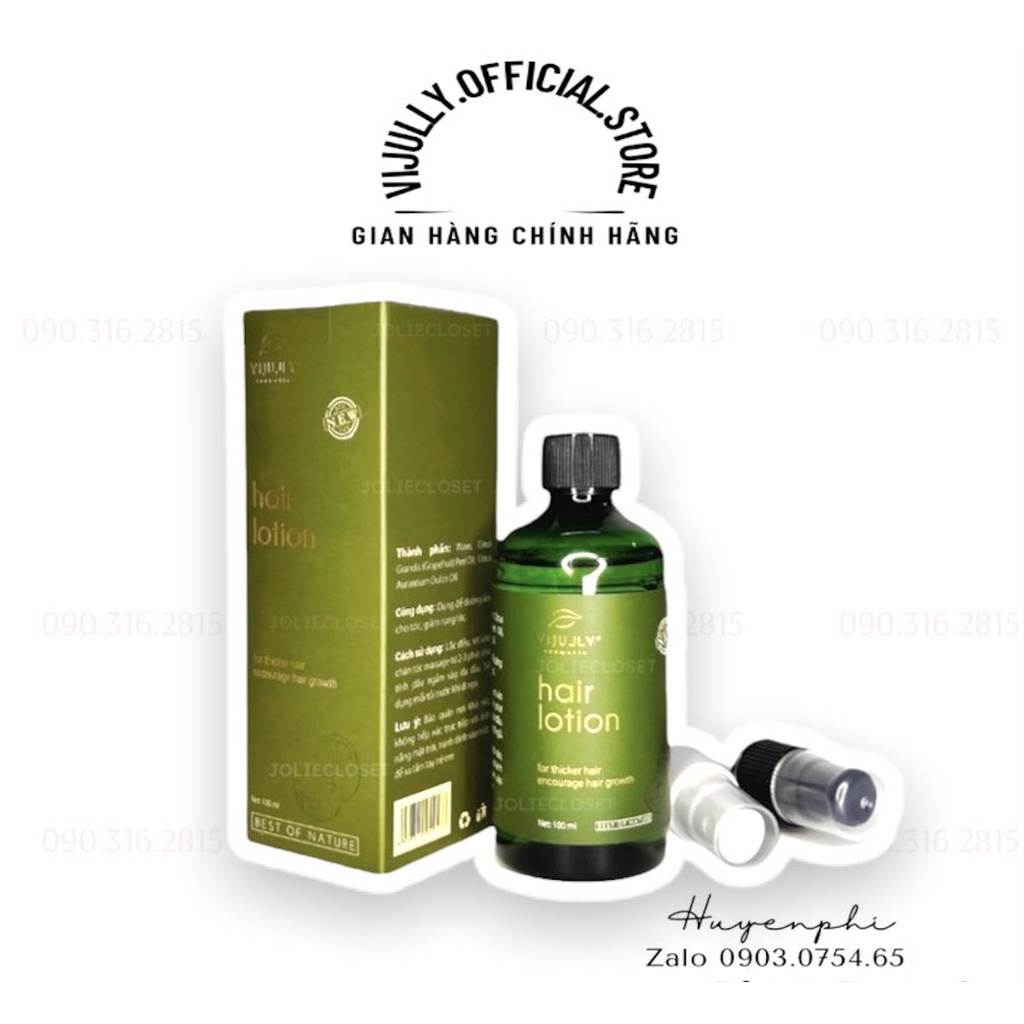 Xịt Bưởi Mọc Tóc, Xịt Dưỡng Tóc Hair Lotion, Tinh Dầu Bưởi Vijully, Ngăn Rụng Tóc, Kích Mọc Tóc Nhanh Dài, Phục Hồi Tóc