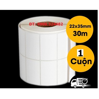 ⭐️⭐️ COMBO 3 Cuộn Giấy in mã vạch LỌA 2 TEM/ HÀNG 35x22mm, Giấy in Decal cảm nhiệt in trực tiếp